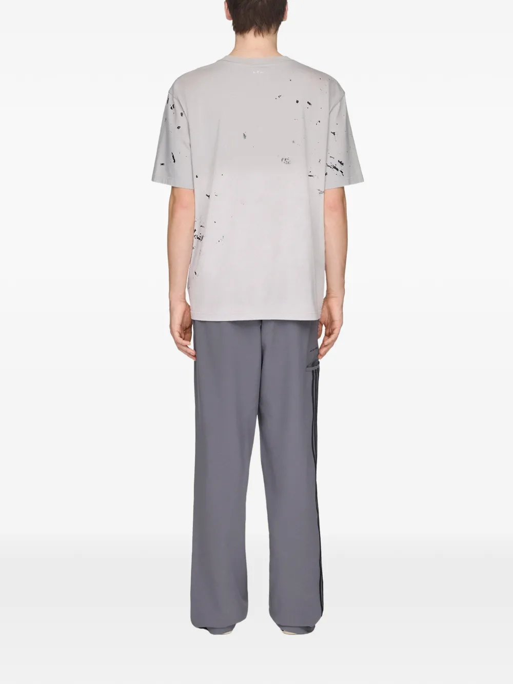 Song For The Mute x adidas broek met geplooid detail Grijs