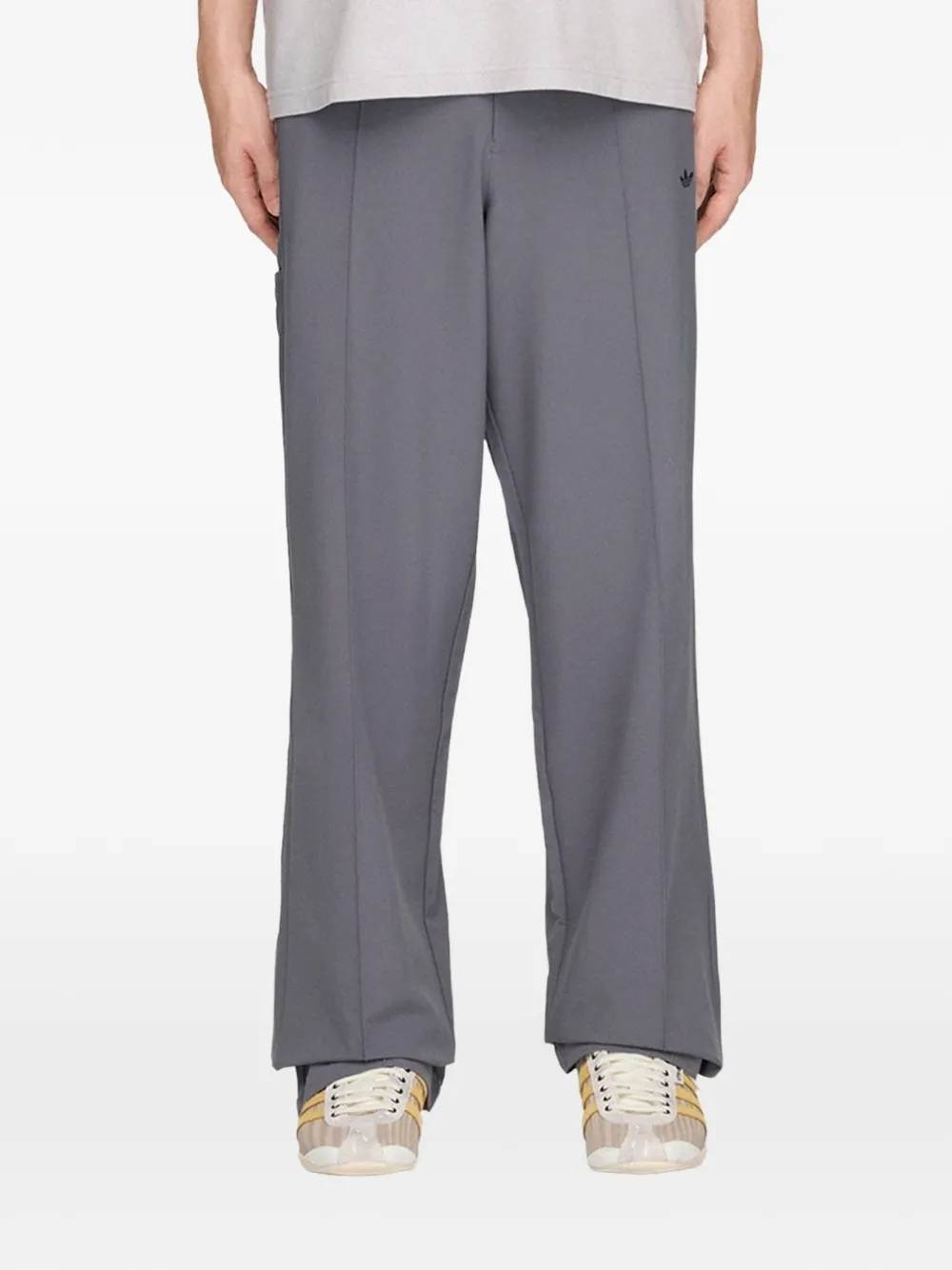 Song For The Mute x adidas broek met geplooid detail Grijs