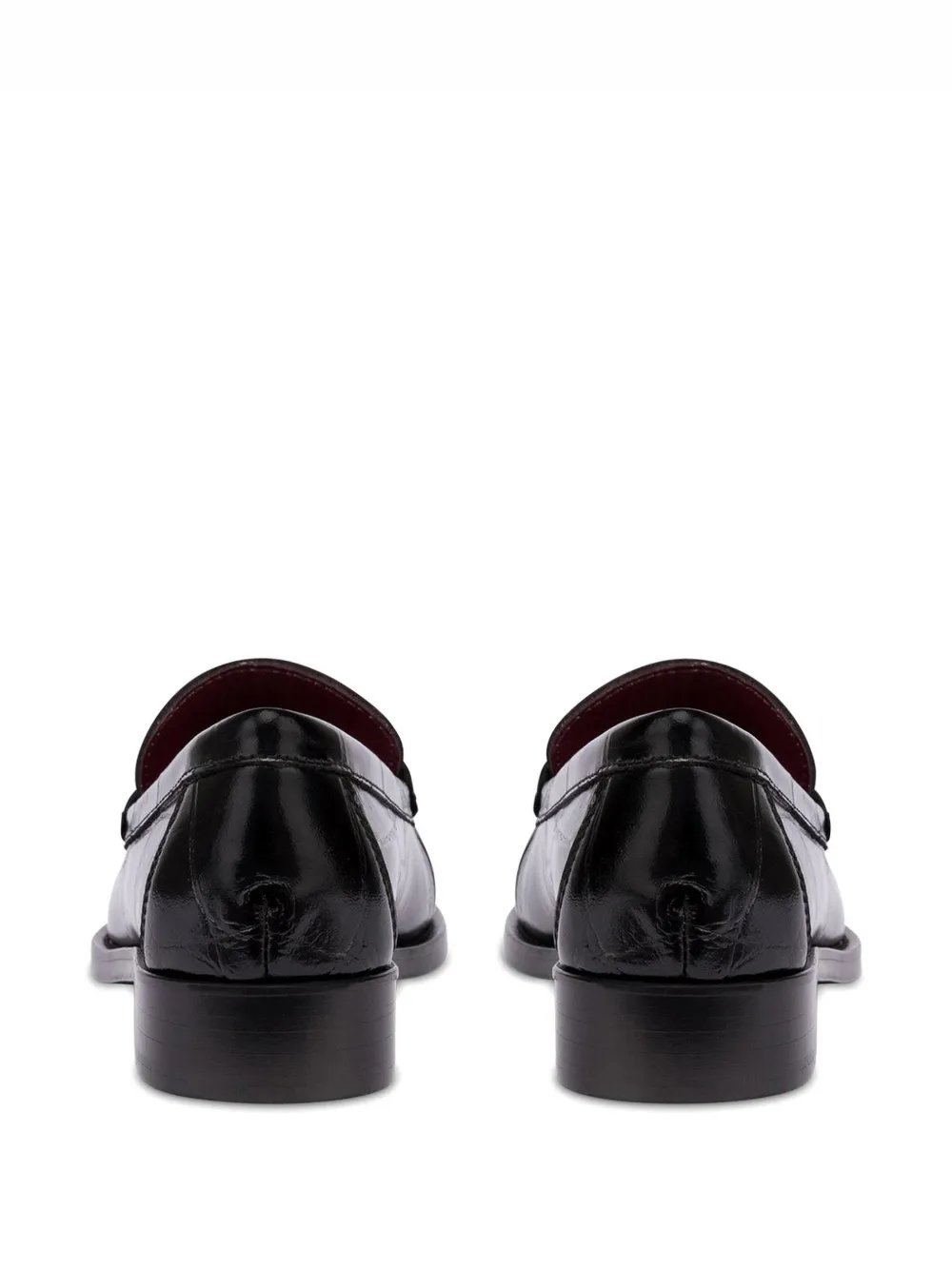 Paris Texas Dylan croc-effect loafers Zwart
