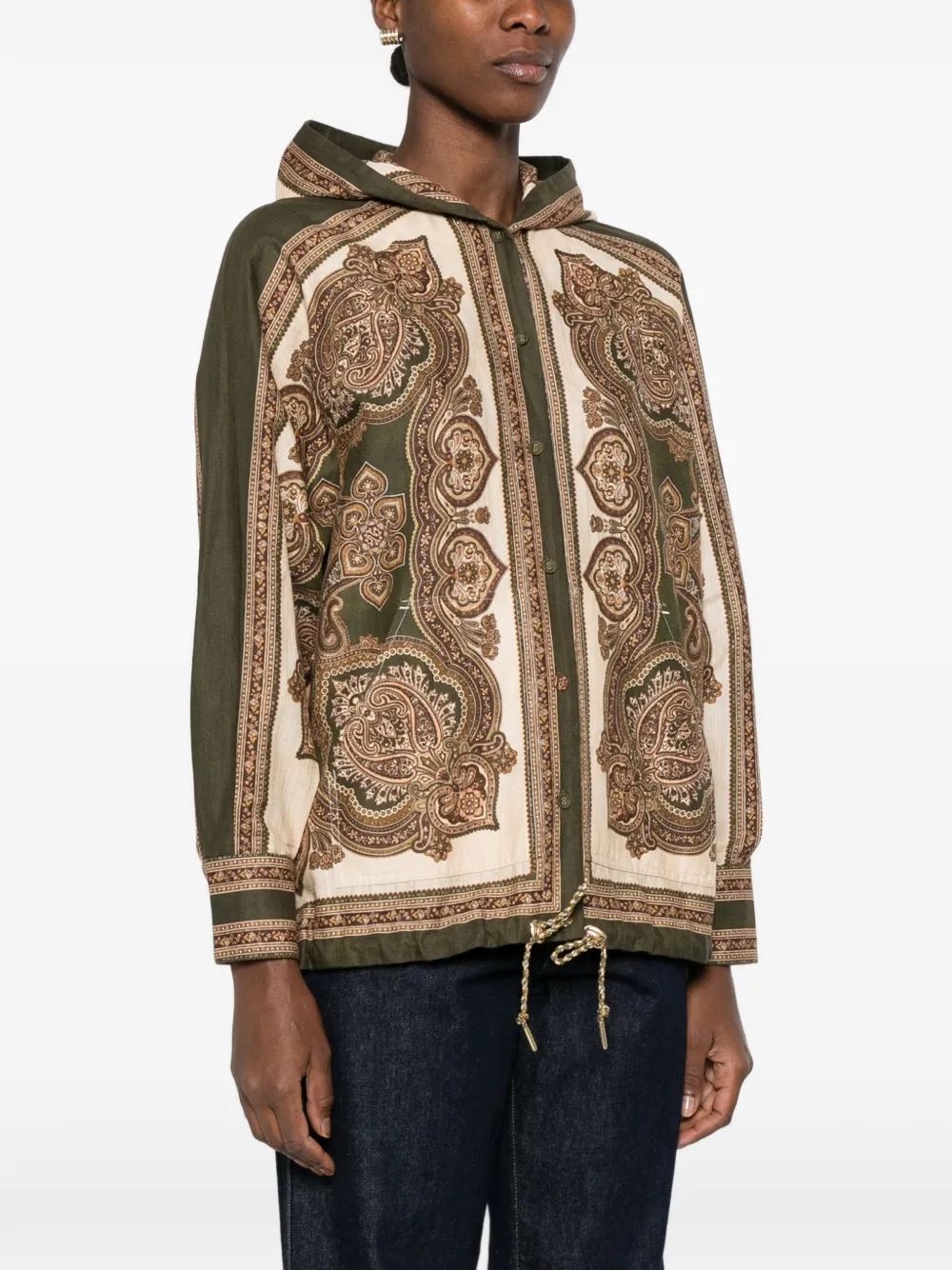 ZIMMERMANN Mahon blouse met paisley-print Groen