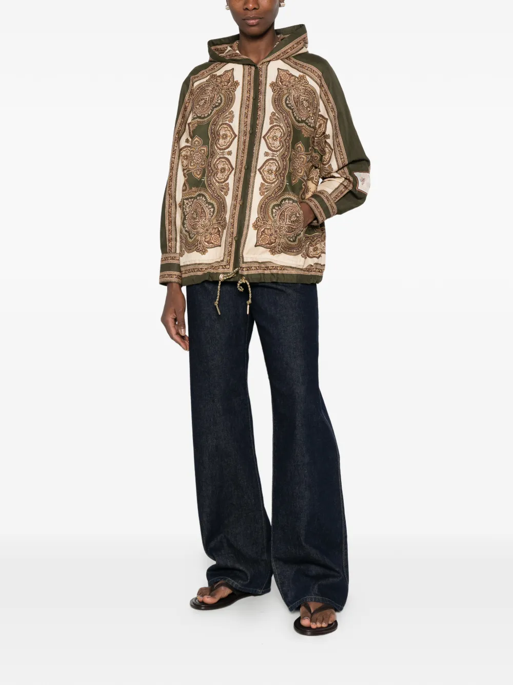 ZIMMERMANN Mahon blouse met paisley-print Groen