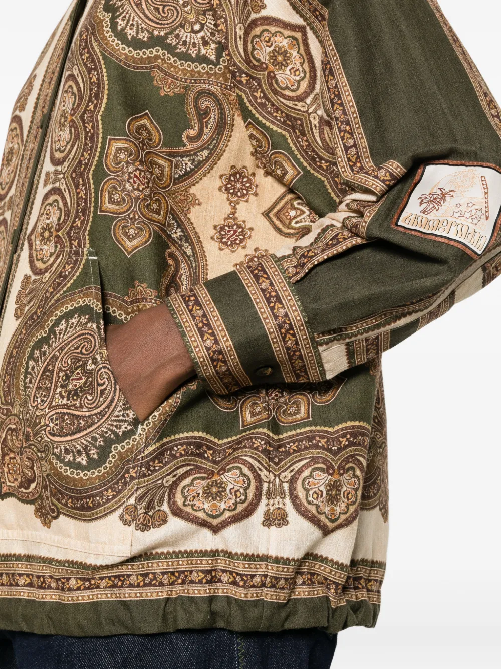 ZIMMERMANN Mahon blouse met paisley-print Groen