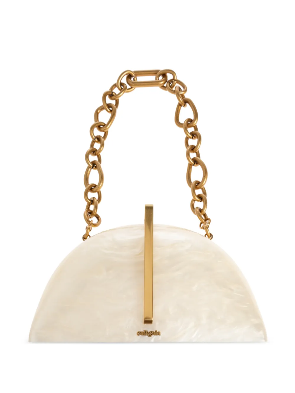Cult Gaia Clutch Laguna con catena - Bianco