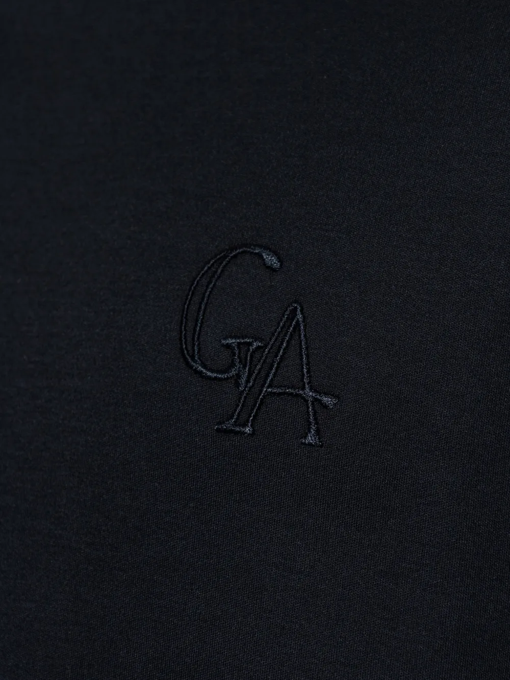 Giorgio Armani T-shirt met geborduurd logo Blauw