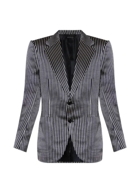 TOM FORD pinstriped single-breasted blazer