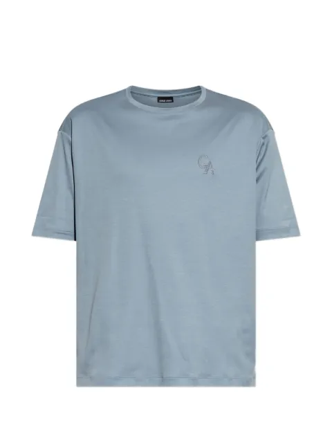 Giorgio Armani Camiseta com logo bordado
