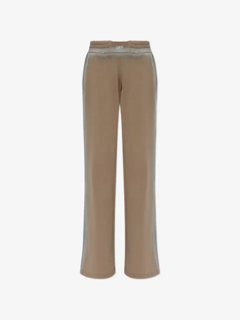 Off-White joggingbukser med brede ben og logotryk