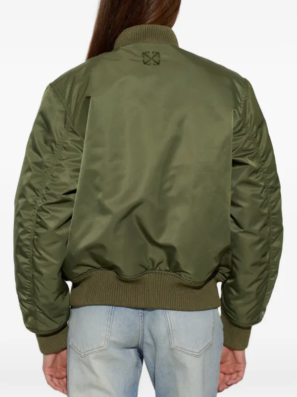 Off-White ボンバージャケット | グリーン | FARFETCH JP