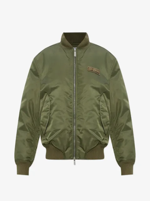 Off-White bomberjakke med logomærke