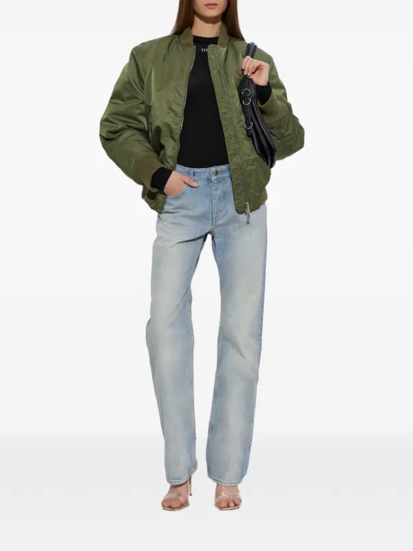 Off-White ボンバージャケット | グリーン | FARFETCH JP