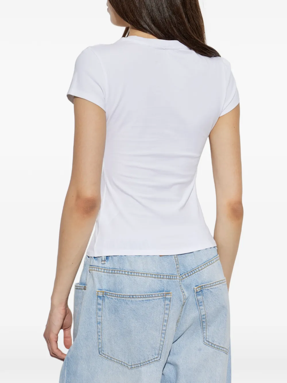 Alexander Wang T-shirt met hotfix-logo Wit
