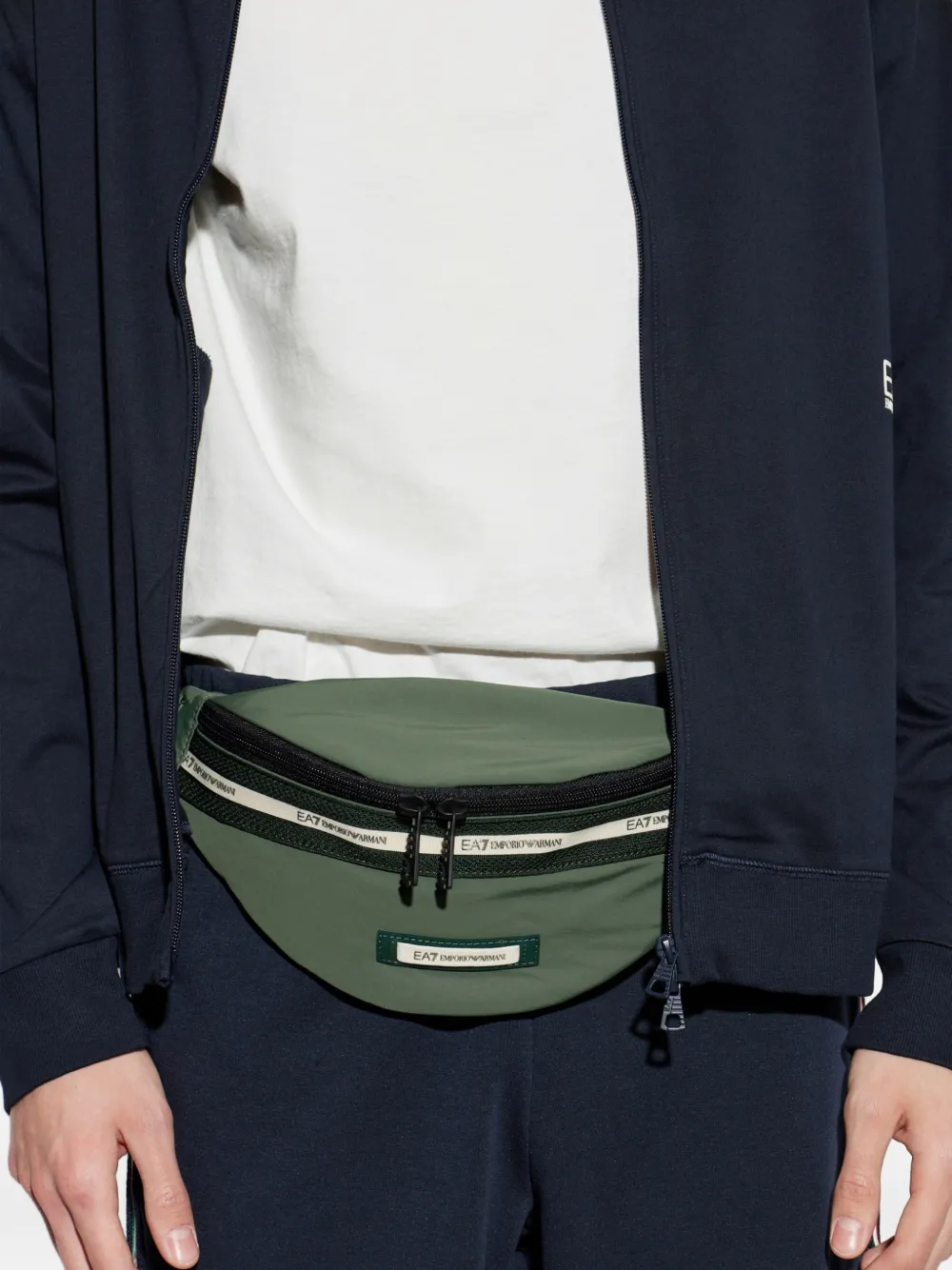 Ea7 Emporio Armani Heuptas met logopatch Groen