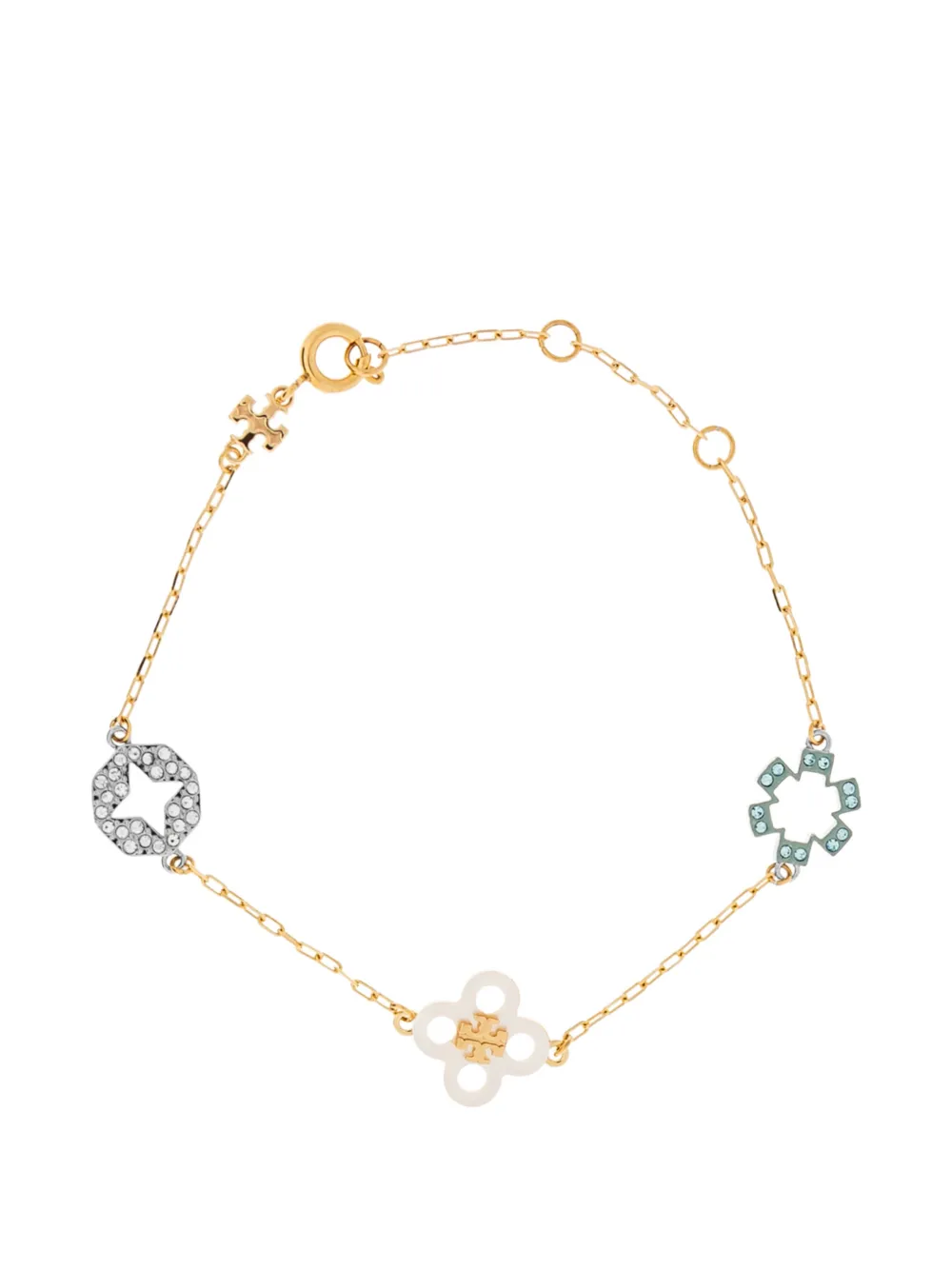 Tory Burch Double-T charm bracelet - Oro
