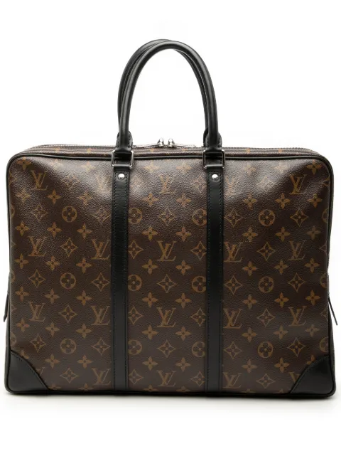 Louis Vuitton Pre-Owned 2011 Monogram Macassar Porte Documents Voyage GM business bag
