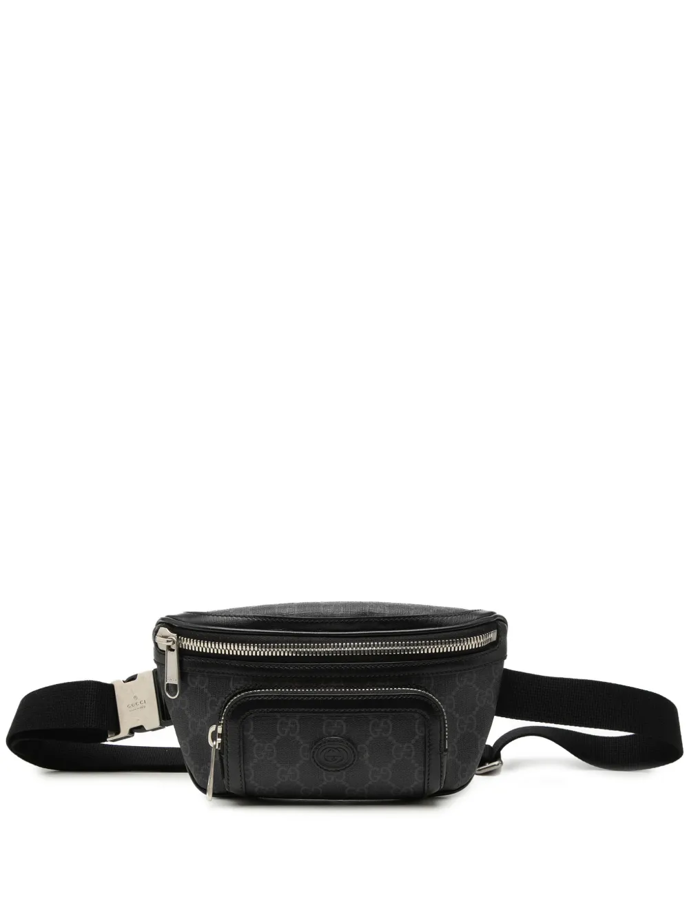 Gucci Pre-Owned 2016-2026 GG Supreme Interlocking G belt bag - Nero