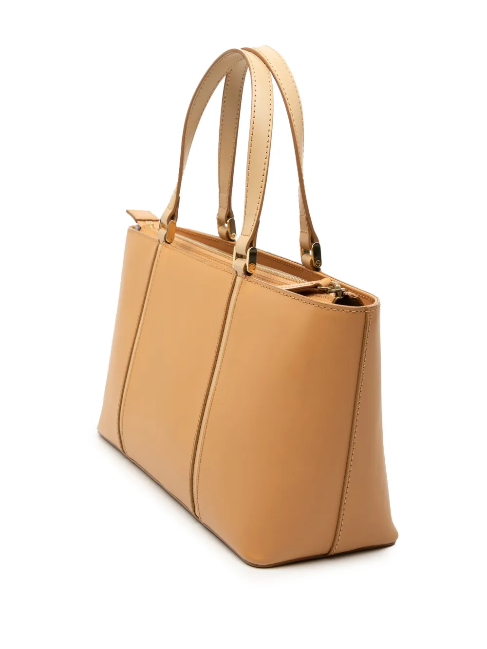  Burberry Pre-owned Borsa Tote In Pelle 2000-2017 - Marrone 