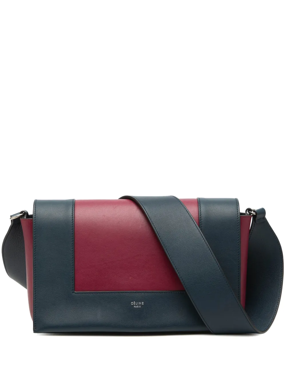 Celine Pre-Owned 2017 Medium Shiny Smooth Calfskin Frame shoulder bag - Rot