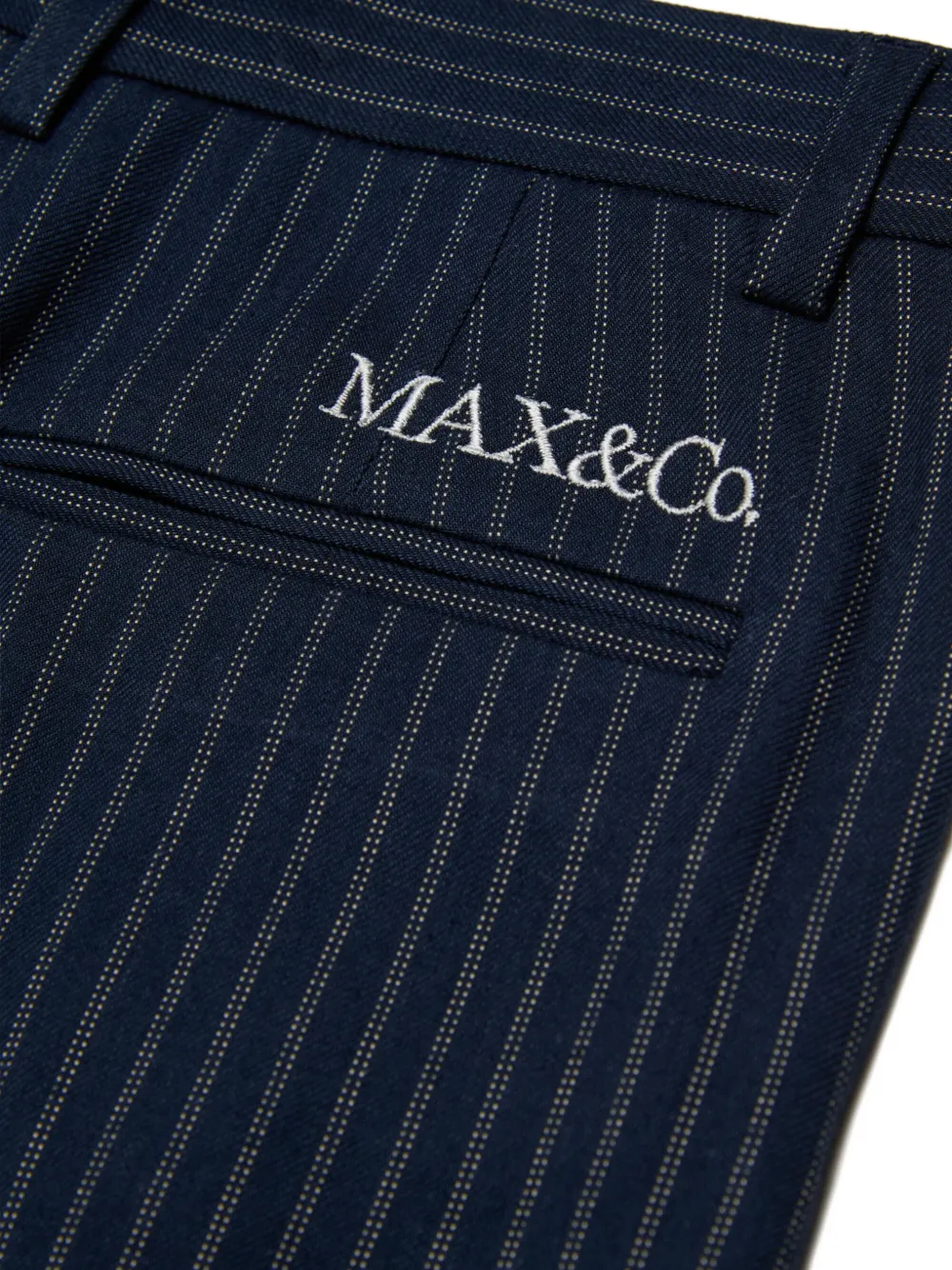 MAX&Co. Kids Broek met krijtstreep Blauw
