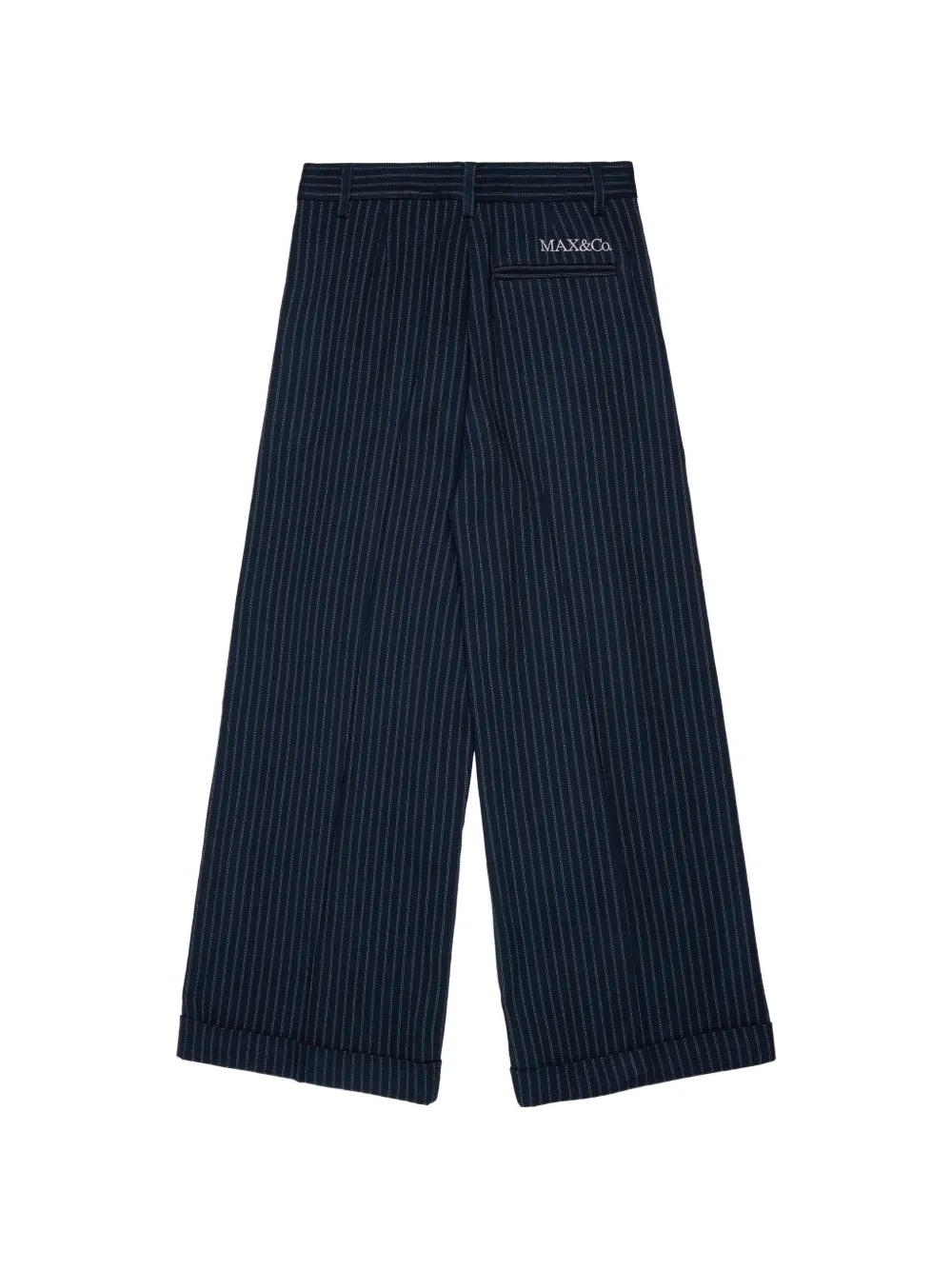 MAX&Co. Kids Broek met krijtstreep Blauw