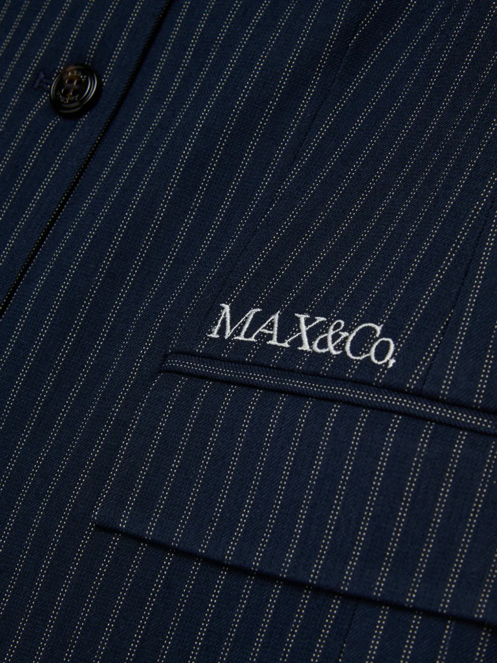 MAX&Co. Kids Gilet met krijtstreep Blauw
