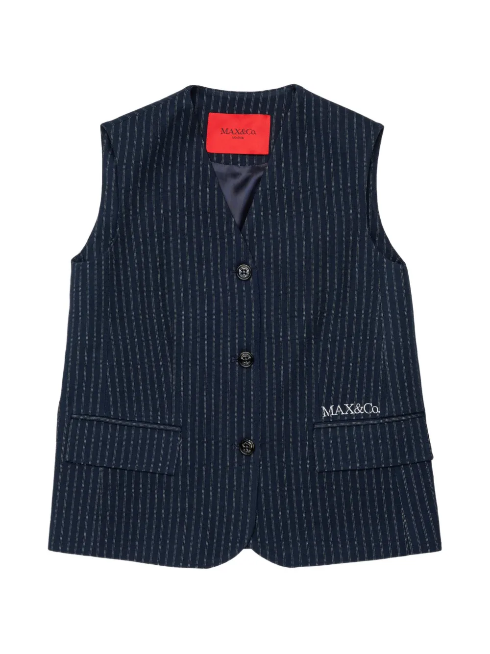MAX&Co. Kids Gilet gessato - Blu