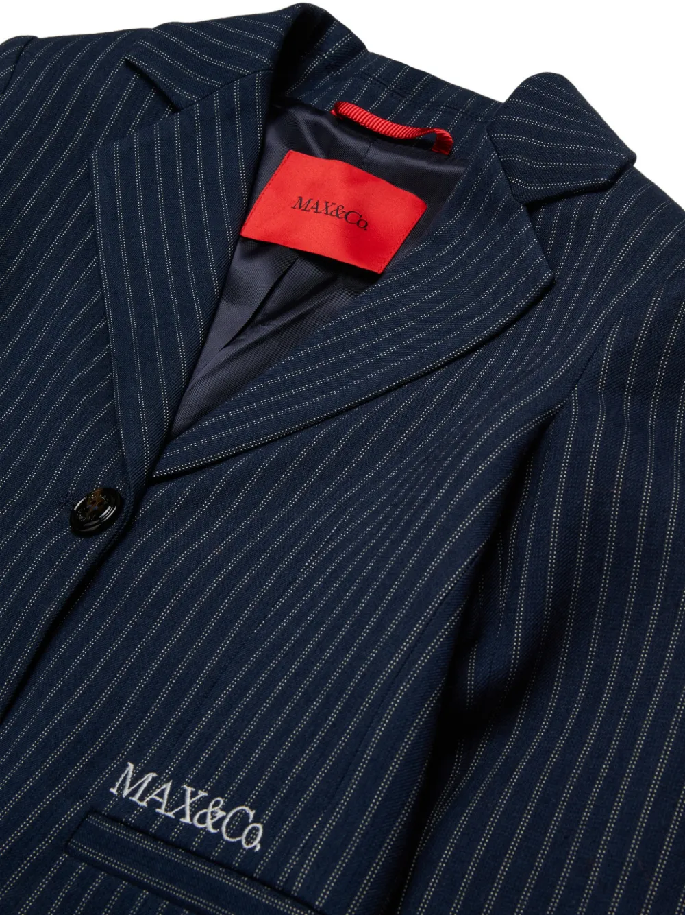 MAX&Co. Kids Blazer met krijtstreep Blauw