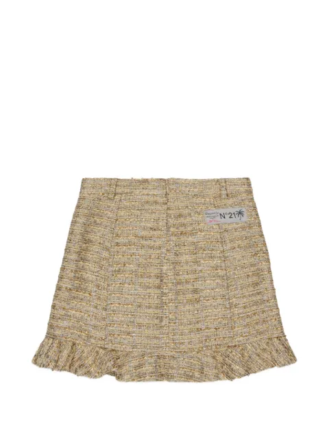 Nº21 Kids falda de tweed con volantes