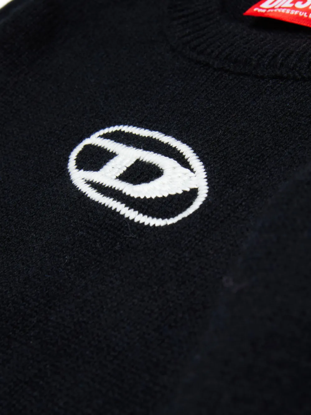 Diesel Kids Oval D sweater Zwart