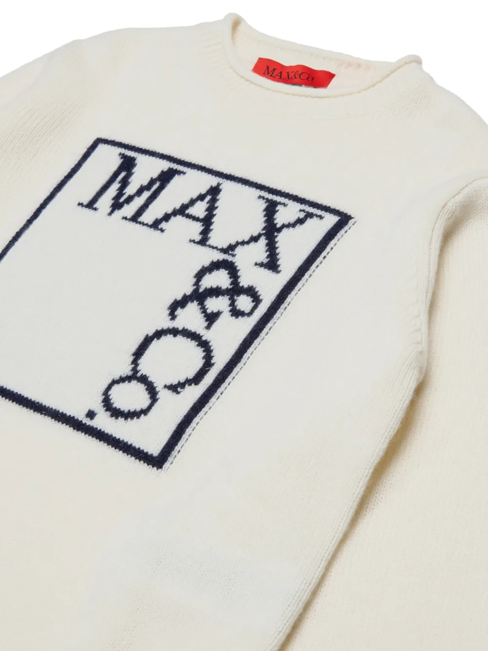 MAX&Co. Kids Trui met logo Wit