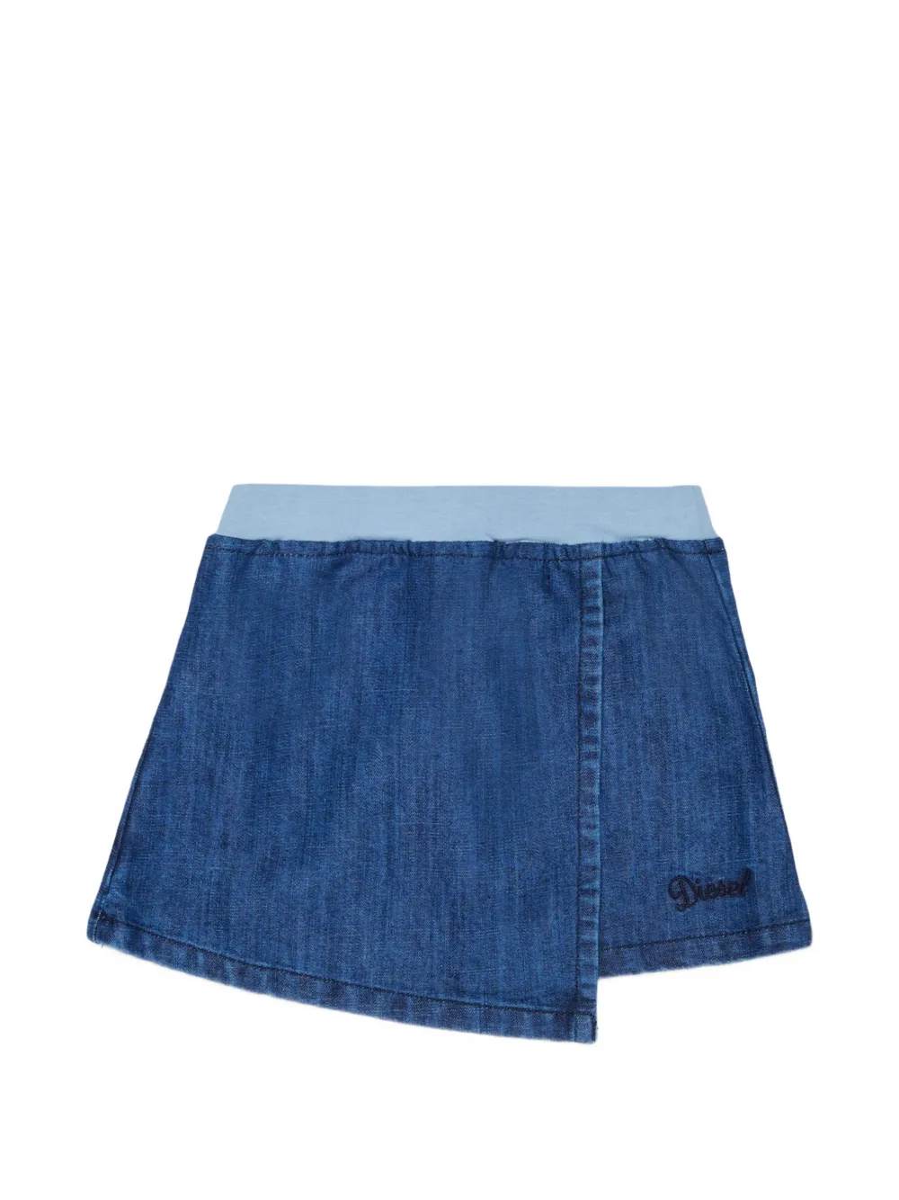 Diesel Kids Gonna asimmetrica con ricamo - Blu