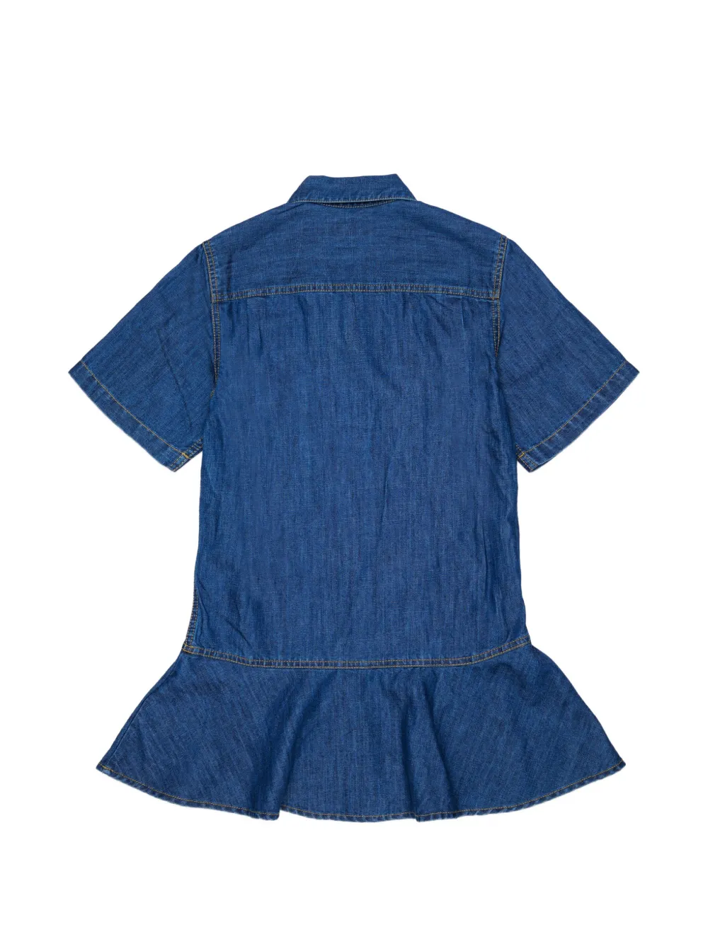 Diesel Kids Spijkerjurk met geborduurd logo Blauw