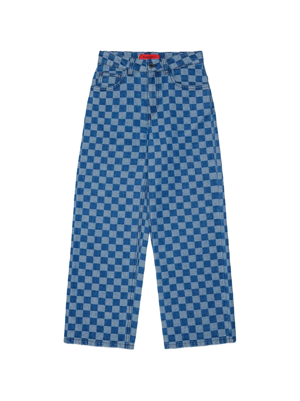 MAX&Co. Kids Jeans a quadri - Blu