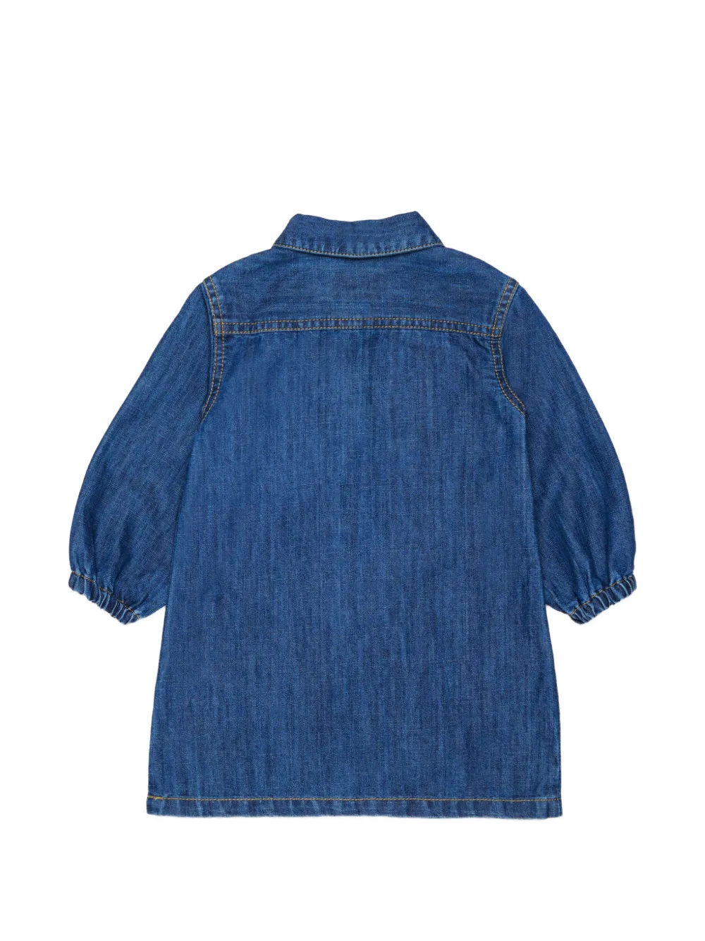 Diesel Kids Spijkerjurk met geborduurd logo Blauw