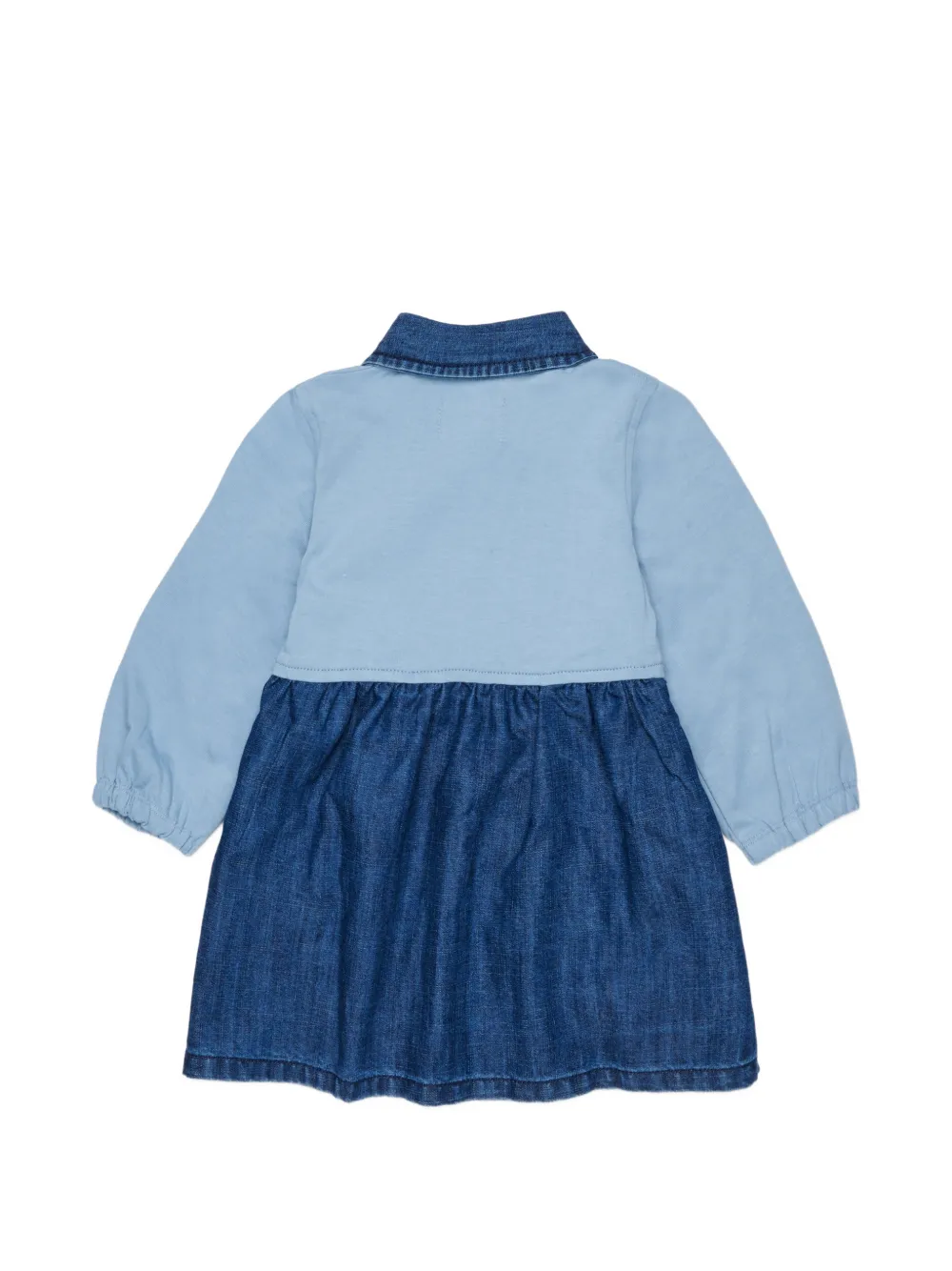 Diesel Kids Jurk met bloemenprint en spijkerkraag Blauw