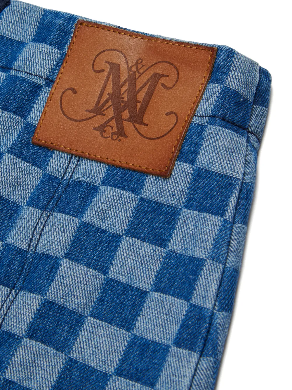 MAX&Co. Kids Geruite mini-rok Blauw