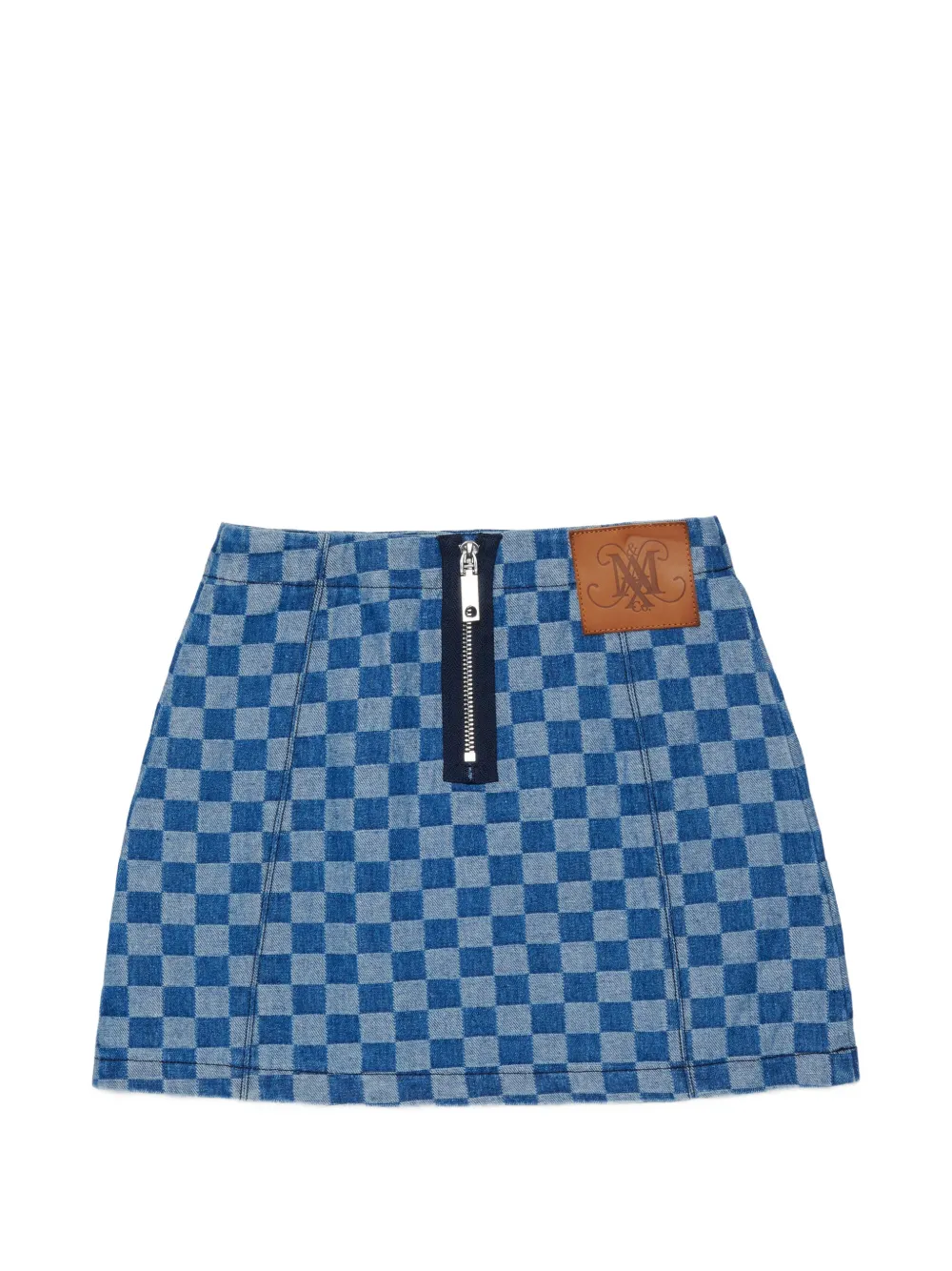 MAX&Co. Kids Geruite mini-rok Blauw