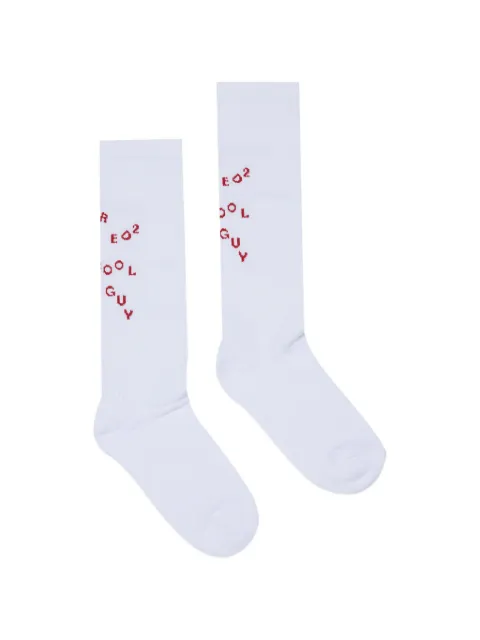 DSQUARED2 KIDS logo-knit ribbed socks