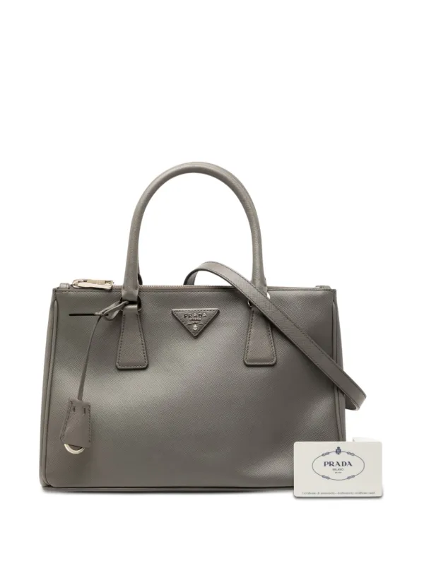 Prada Pre-Owned 2010-2026 Medium Saffiano Lux Galleria Double Zip