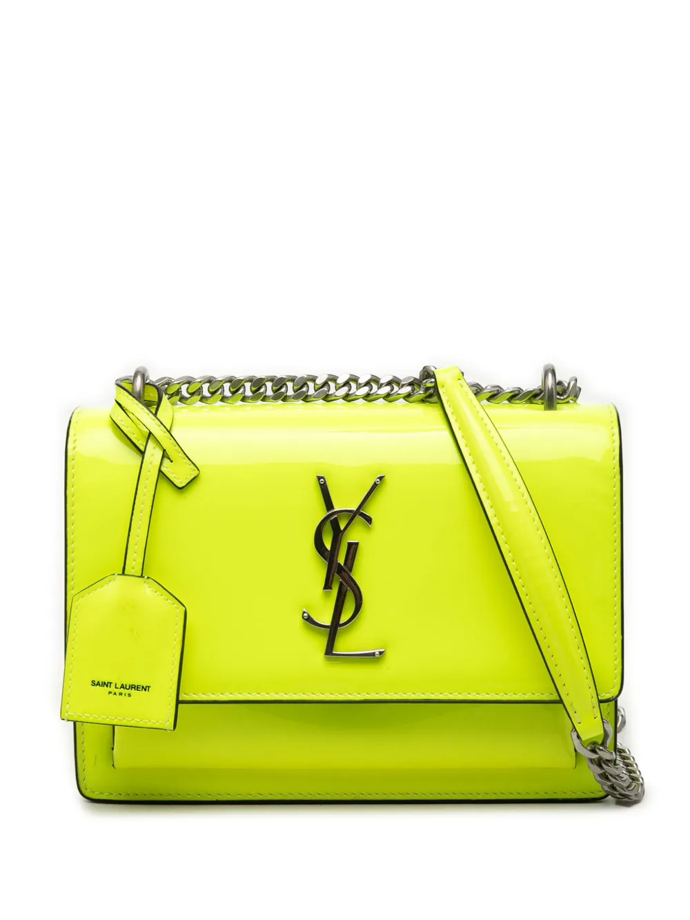 Saint Laurent Pre-Owned 2019 Small Patent Monogram Sunset crossbody bag - Gelb