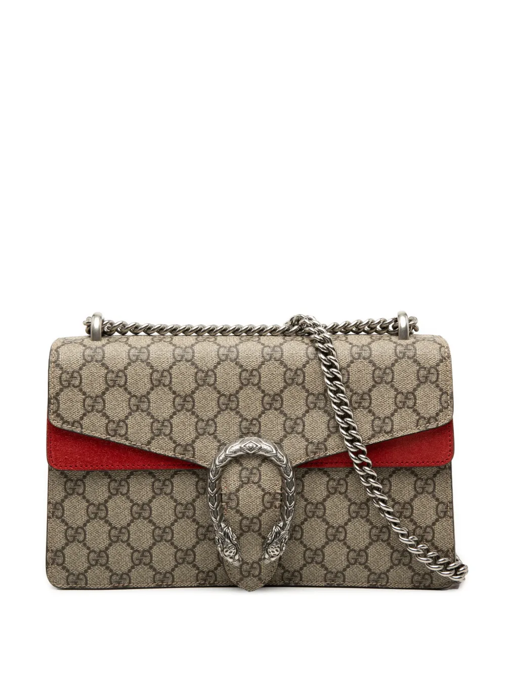 Gucci Pre-Owned 2016-2026 Medium GG Supreme Dionysus shoulder bag - Rot
