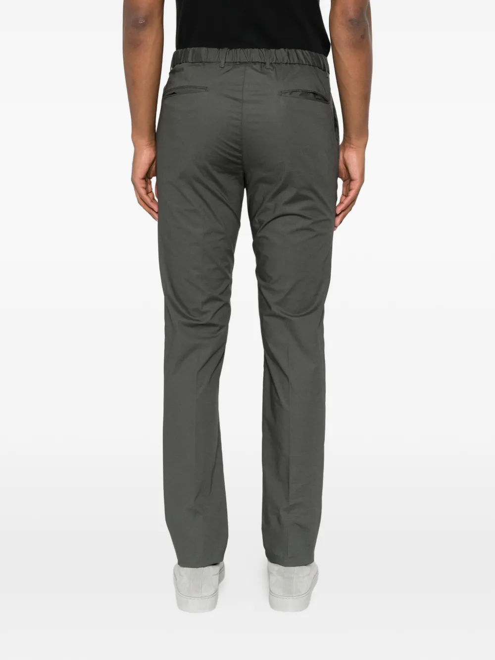 Incotex Broek met elastische tailleband Grijs