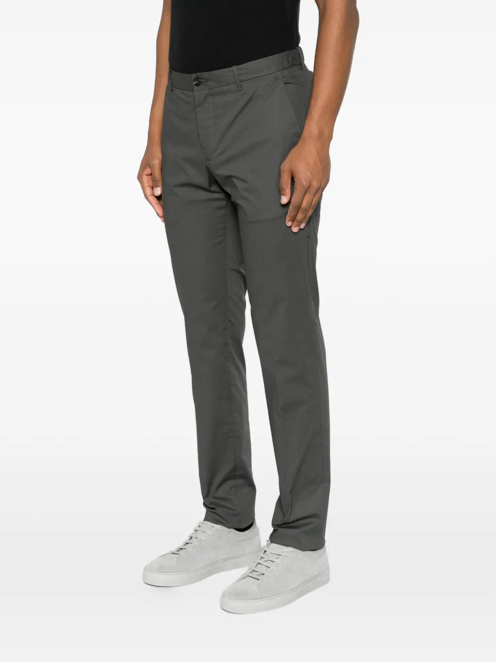 Incotex Broek met elastische tailleband Grijs