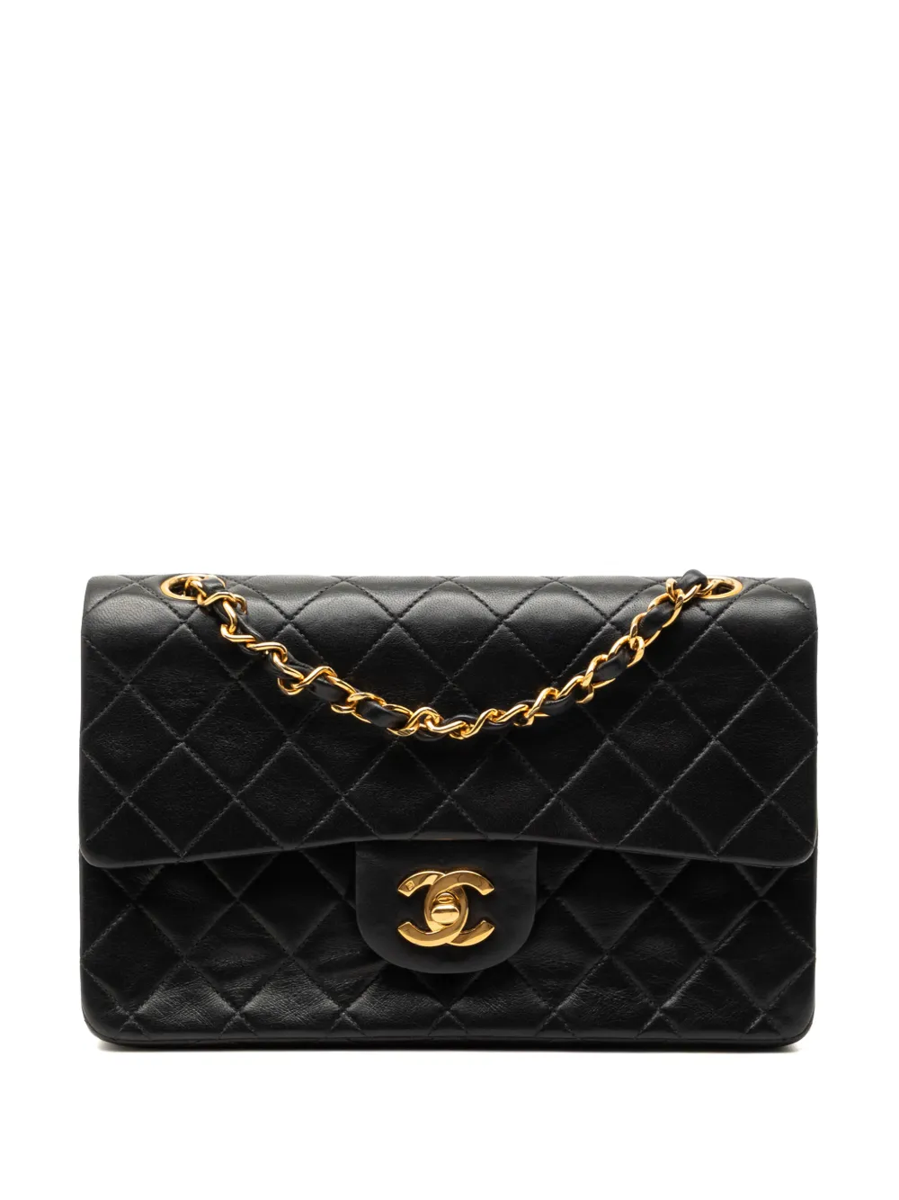 CHANEL Pre-Owned 1994-1996 Small Classic Lambskin Double Flap shoulder bag - Nero