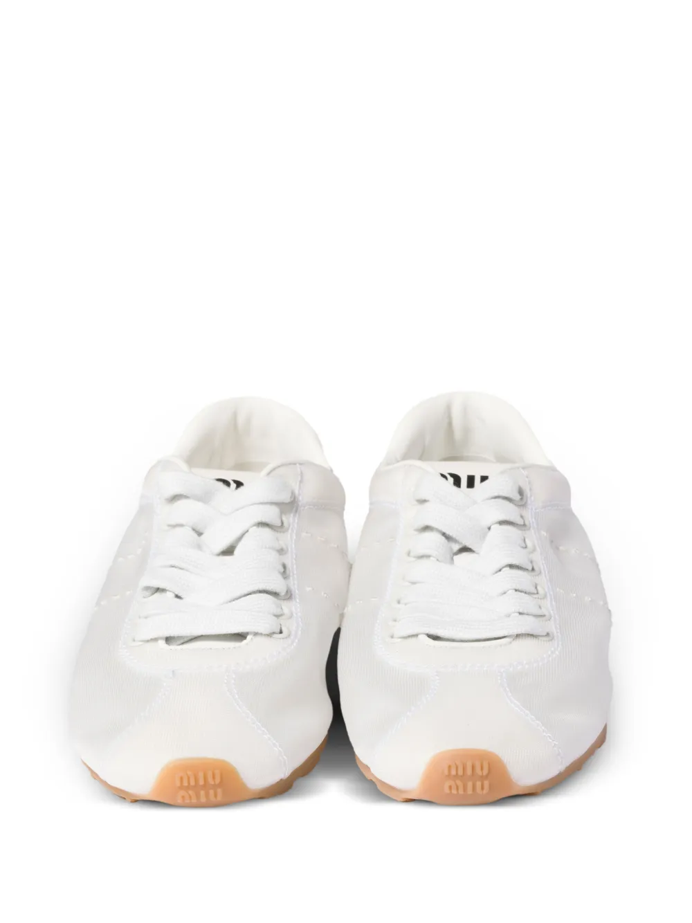Miu Plume mesh sneakers Wit
