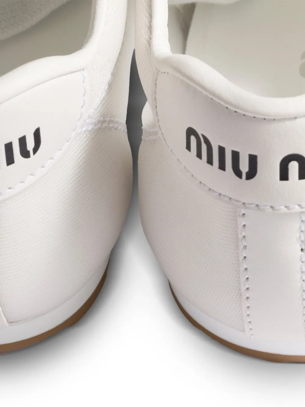 Miu Plume mesh sneakers Wit