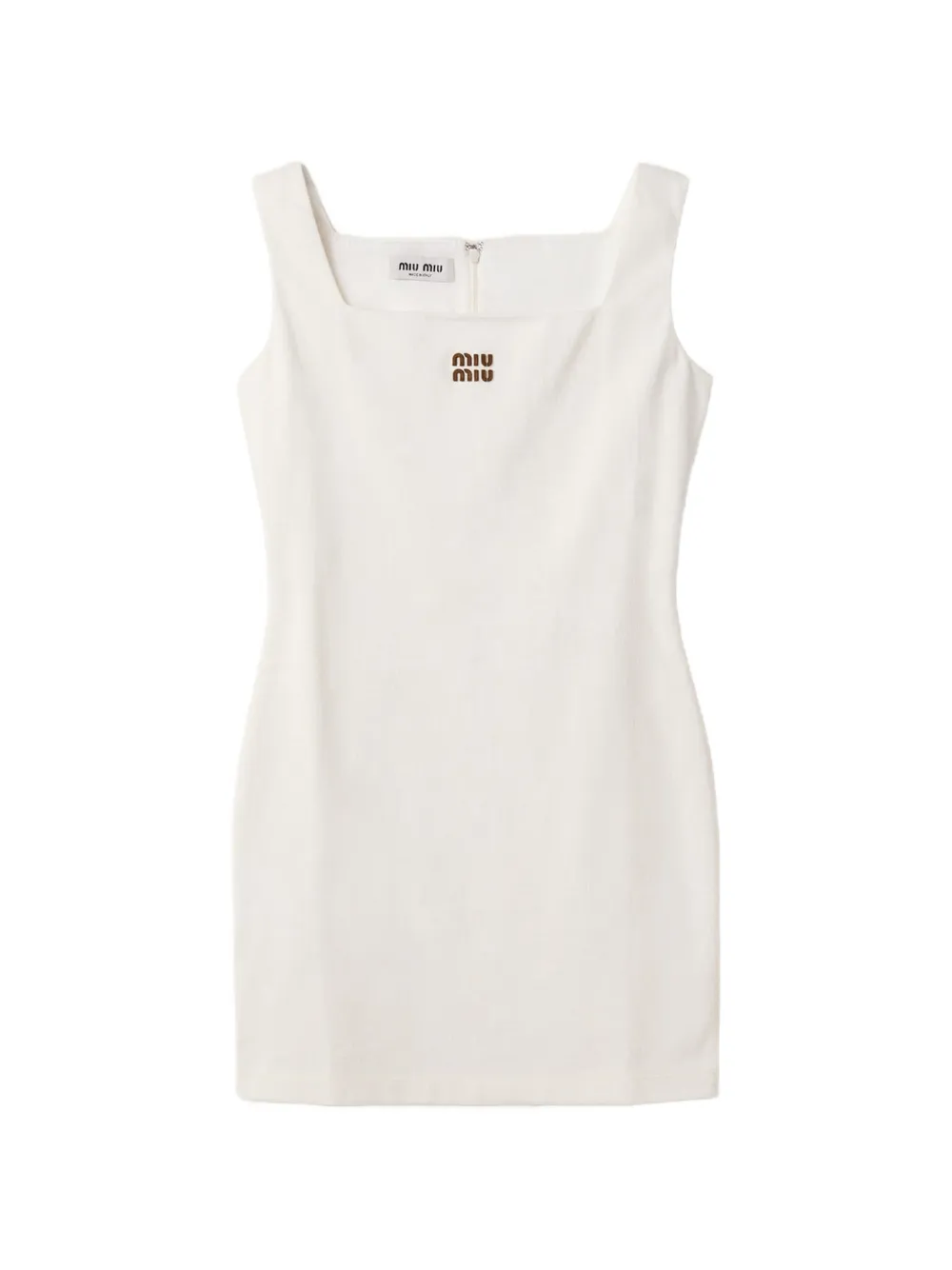 Miu Miu jersey mini-dress - Bianco