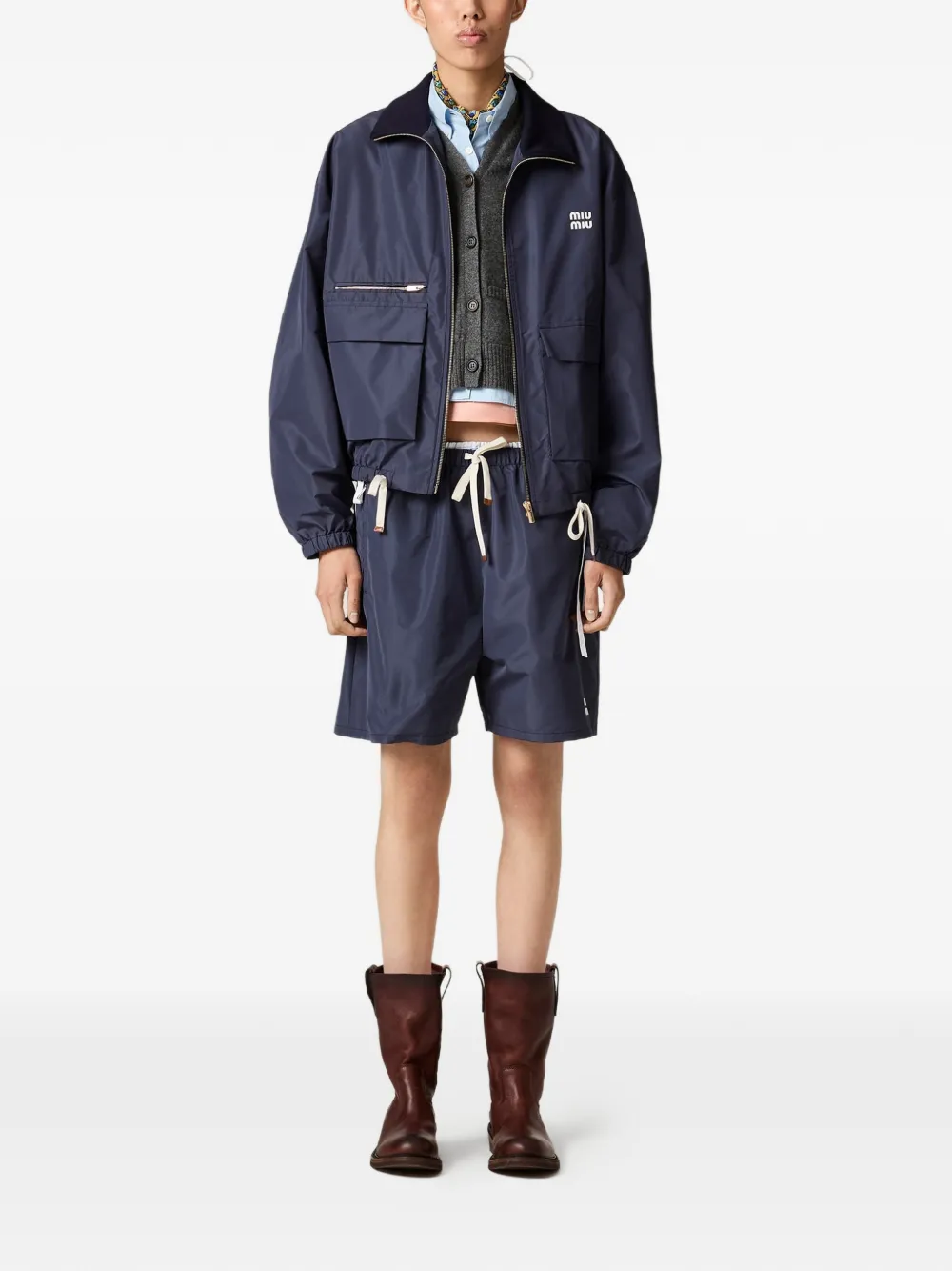 Miu Jack met logopatch Blauw