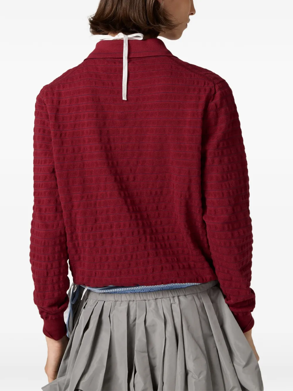 Miu Trui met V-hals Rood