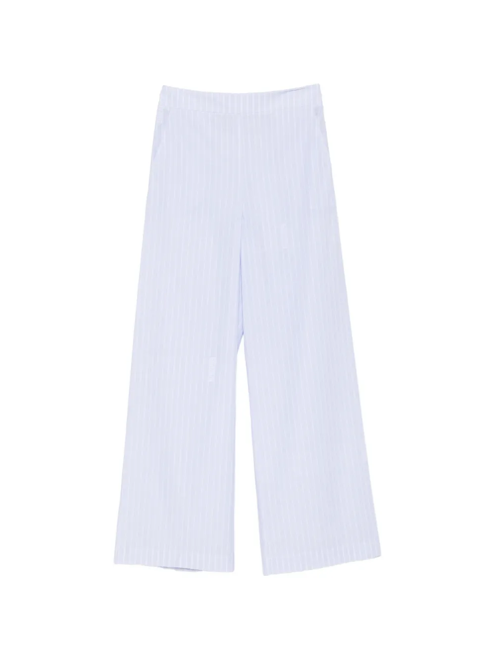 Patrizia Pepe pinstripe-pattern wide-leg trousers - Blau