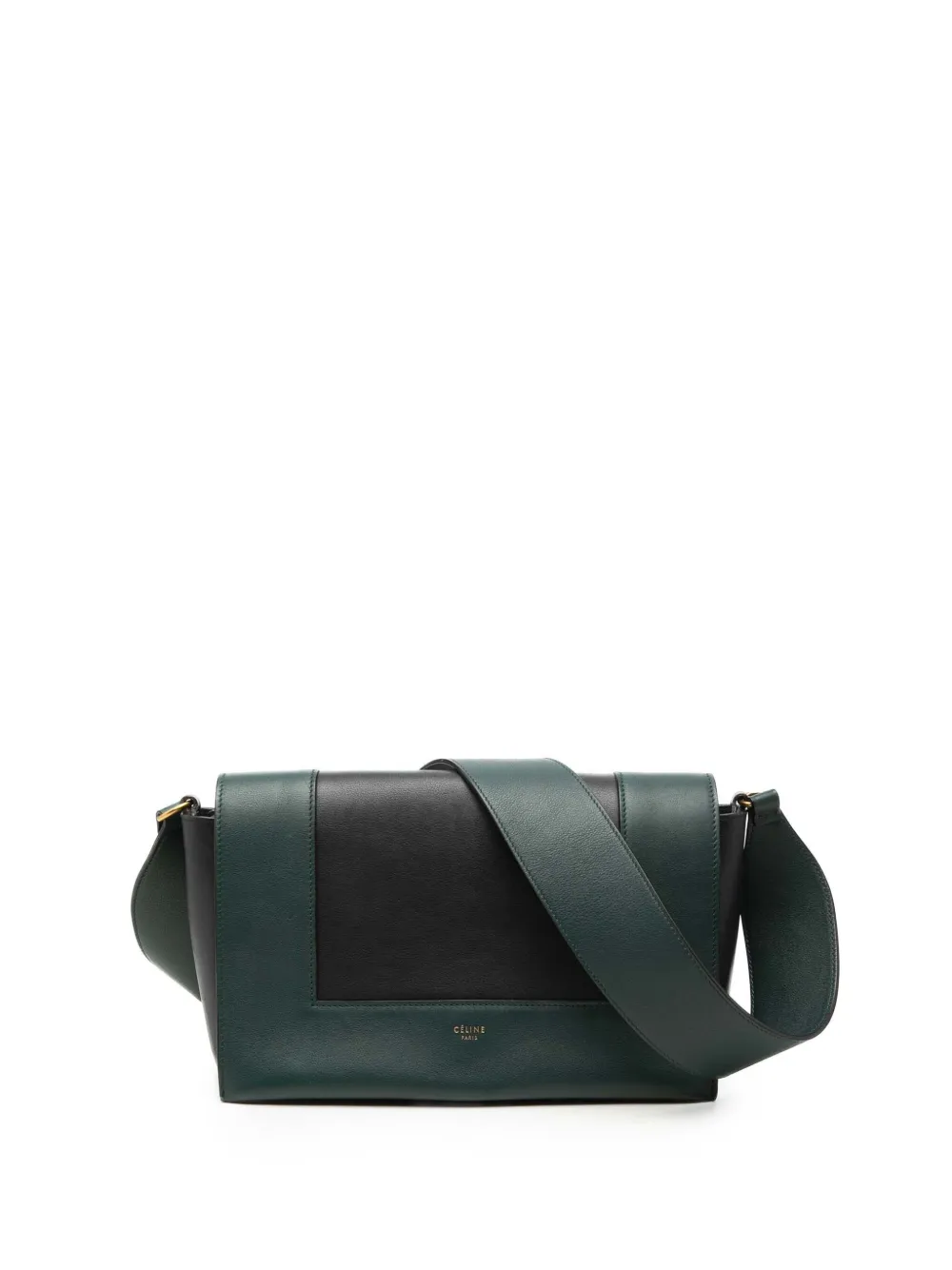 Celine Pre-Owned 2018 Medium Shiny Smooth Calfskin Frame shoulder bag - Grün